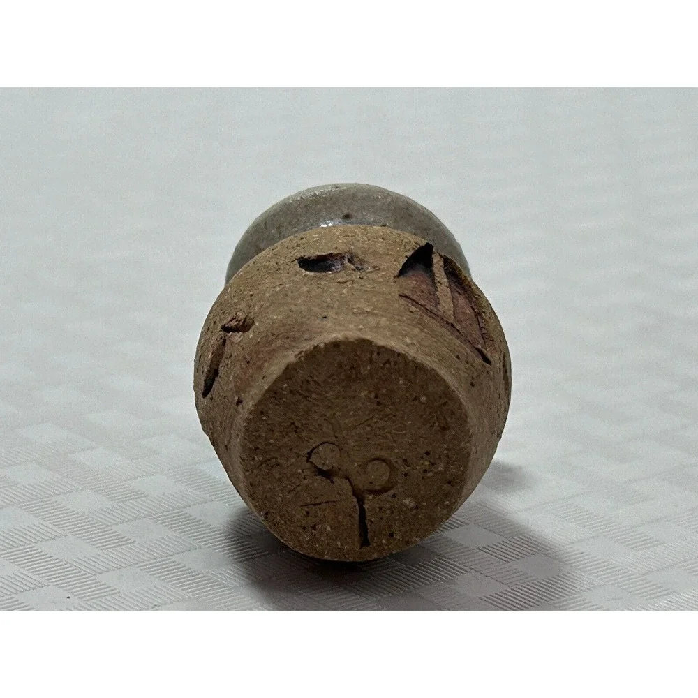 Mini‎ Engraved Sailboat 1 5/8” Pottery Vase